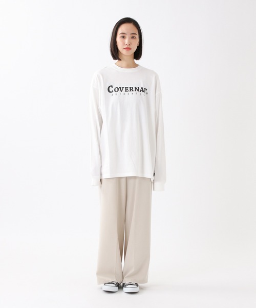 COVERNAT（カバーナット）の「Covernat／COVERNATロゴロンT　2930706（Tシャツ/カットソー・レディース・ホワイト/ブラック/ライトパープル・SMALL/MEDIUM/LARGE/X-LARGE）」の5枚目の写真