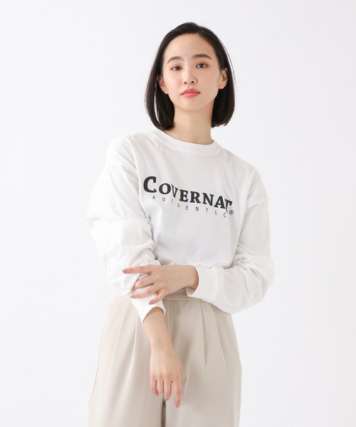 COVERNAT（カバーナット）の「Covernat／COVERNATロゴロンT　2930706（Tシャツ/カットソー・レディース・ホワイト/ブラック/ライトパープル・SMALL/MEDIUM/LARGE/X-LARGE）」の6枚目の写真