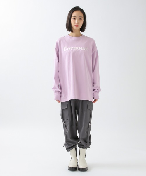 COVERNAT（カバーナット）の「Covernat／COVERNATロゴロンT　2930706（Tシャツ/カットソー・レディース・ホワイト/ブラック/ライトパープル・SMALL/MEDIUM/LARGE/X-LARGE）」の9枚目の写真