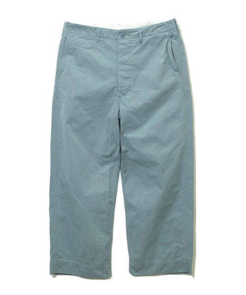 AOZORA（アオゾラ）の「AOZORA/アオゾラ 　ウンサイ天日干し太チノクロスパンツ（チノパンツ・メンズ・ライトグレー/サックスブルー/ライトオレンジ系・MEDIUM/LARGE）」の2枚目の写真