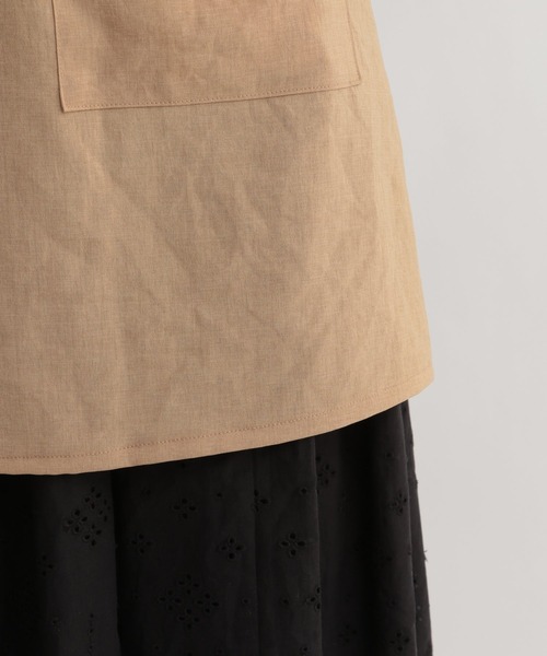 Andemiu（アンデミュウ）の「ガウンシャツ948068（シャツ/ブラウス・レディース・ライトブラウン/ネイビー・FREE）」の15枚目の写真