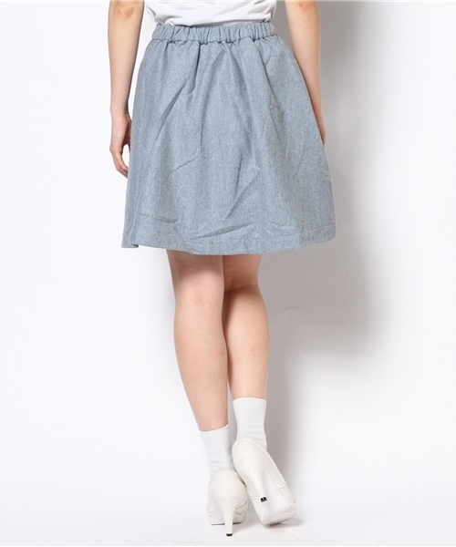 mystic(ミスティック)の「ウールタックスカート(スカート・レディース・キャメル/チャコールグレー/ライトブルー・フリ-)」の7枚目の写真