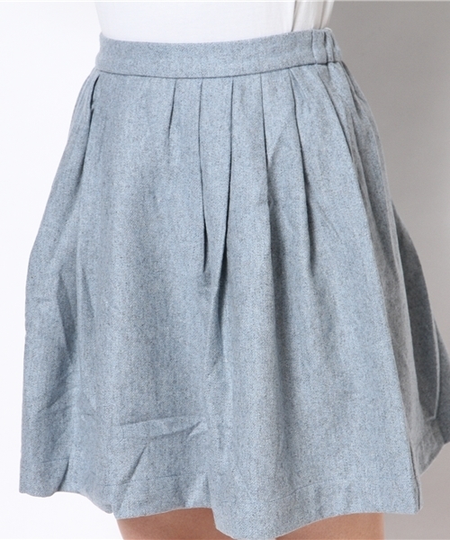 mystic(ミスティック)の「ウールタックスカート(スカート・レディース・キャメル/チャコールグレー/ライトブルー・フリ-)」の8枚目の写真