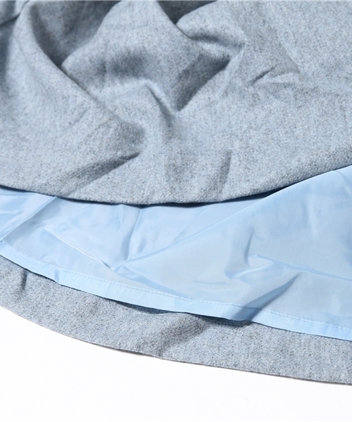 mystic(ミスティック)の「ウールタックスカート(スカート・レディース・キャメル/チャコールグレー/ライトブルー・フリ-)」の12枚目の写真