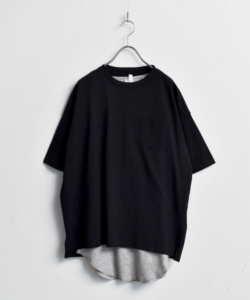 Starting Over(スターティングオーバー)の「ビッグシルエットクルーネックTシャツ & ワッフルロングタンクトップ セットアンサンブル(Tシャツ/カットソー・メンズ・ホワイト/ブラック/ベージュ/ダークグリーン/パープル/グレー/グレイッシュブルー/グリーン・M/L/XL)」の16枚目の写真