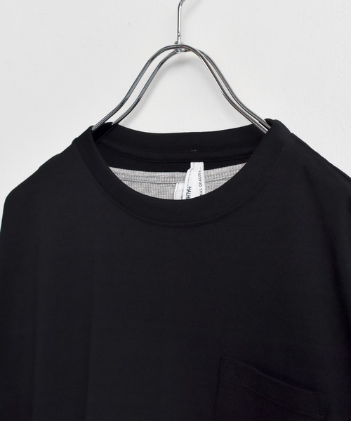Starting Over(スターティングオーバー)の「ビッグシルエットクルーネックTシャツ & ワッフルロングタンクトップ セットアンサンブル(Tシャツ/カットソー・メンズ・ホワイト/ブラック/ベージュ/ダークグリーン/パープル/グレー/グレイッシュブルー/グリーン・M/L/XL)」の20枚目の写真