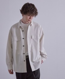 JUNRED | ワイドプラケットルーズCPOシャツ(シャツ/ブラウス)