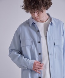 JUNRED | ワイドプラケットルーズCPOシャツ(シャツ/ブラウス)