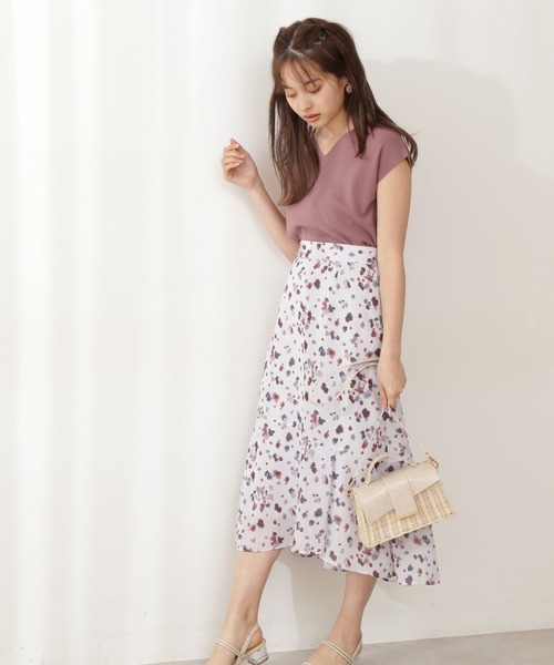 PROPORTION BODY DRESSING(プロポーションボディドレッシング)の「ブラーリーマーメイドスカート / 1211120506(スカート・レディース・グリーン/ブラウン系その他/ベージュ・MEDIUM/SMALL)」の1枚目の写真