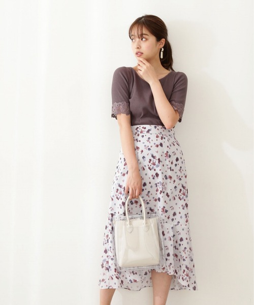 PROPORTION BODY DRESSING(プロポーションボディドレッシング)の「ブラーリーマーメイドスカート / 1211120506(スカート・レディース・グリーン/ブラウン系その他/ベージュ・MEDIUM/SMALL)」の18枚目の写真