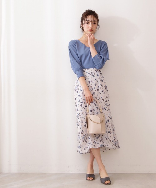 PROPORTION BODY DRESSING(プロポーションボディドレッシング)の「ブラーリーマーメイドスカート / 1211120506(スカート・レディース・グリーン/ブラウン系その他/ベージュ・MEDIUM/SMALL)」の16枚目の写真