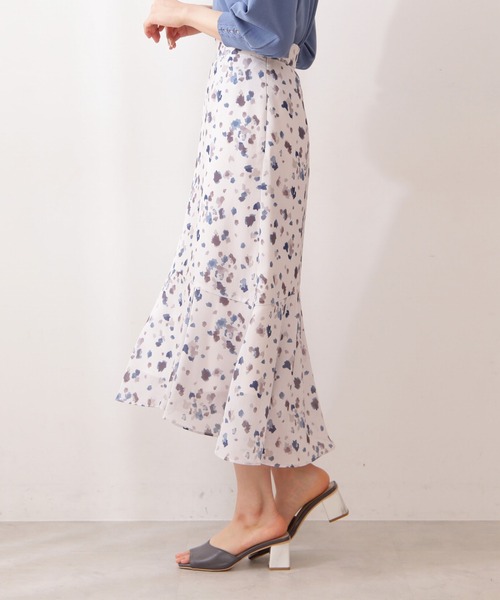 PROPORTION BODY DRESSING(プロポーションボディドレッシング)の「ブラーリーマーメイドスカート / 1211120506(スカート・レディース・グリーン/ブラウン系その他/ベージュ・MEDIUM/SMALL)」の4枚目の写真