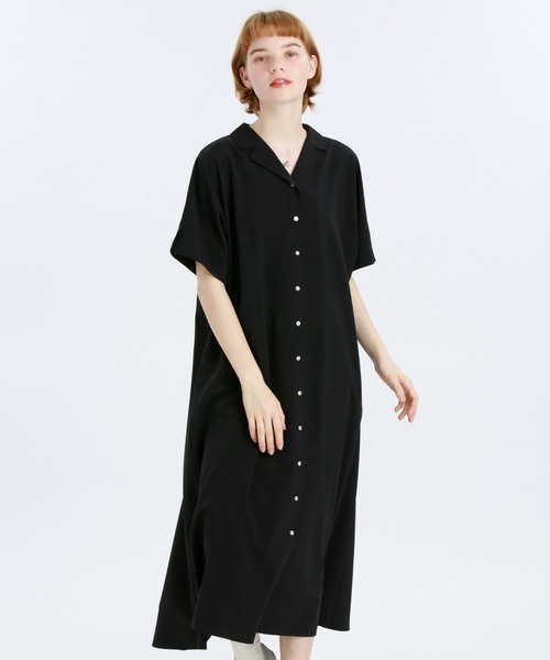 オープンカラーワンピース ワンピース Mackintosh セール Philosophy マッキントッシュ フィロソフィー のワンピース Grey Grey フィロソフィー のファッション Mackintosh Philosophy マッキントッシュ Label