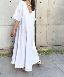 Meli rich | 1枚で主役級！バックオープンフレアワンピース(ワンピース)