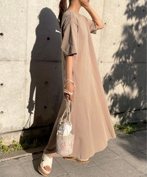 Meli rich（メリーリッチ）の「1枚で主役級！バックオープンフレアワンピース（ワンピース）」