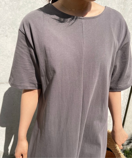 Meli rich（メリーリッチ）の「1枚で主役級！バックオープンフレアワンピース（ワンピース・レディース・オフホワイト/サンドベージュ/ブルーグレー/スミクロ/テラコッタ・FREE）」の16枚目の写真