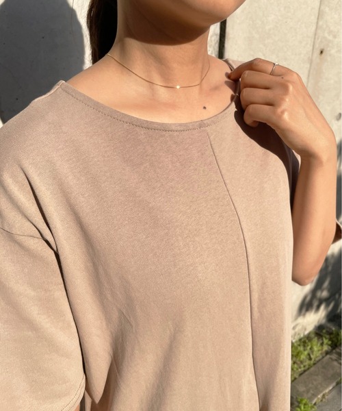 Meli rich（メリーリッチ）の「1枚で主役級！バックオープンフレアワンピース（ワンピース・レディース・オフホワイト/サンドベージュ/ブルーグレー/スミクロ/テラコッタ・FREE）」の20枚目の写真