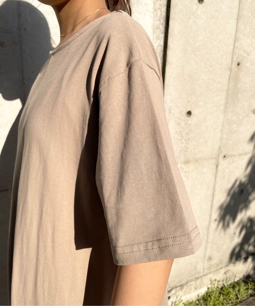 Meli rich（メリーリッチ）の「1枚で主役級！バックオープンフレアワンピース（ワンピース・レディース・オフホワイト/サンドベージュ/ブルーグレー/スミクロ/テラコッタ・FREE）」の21枚目の写真