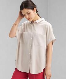 green label relaxing | FFC トリアセ サテン ドルマン シャツ(シャツ/ブラウス)