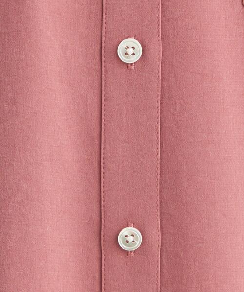 green label relaxing(グリーンレーベルリラクシング)の「FFC トリアセ サテン ドルマン シャツ(シャツ/ブラウス・レディース・ホワイト/オリーブ/ピンク・FREE)」の11枚目の写真