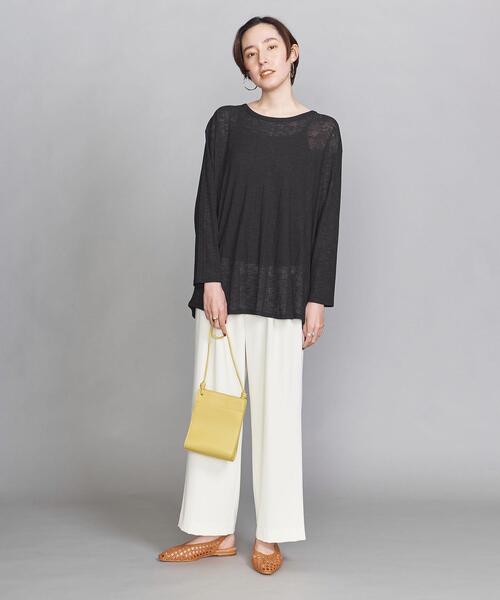 BEAUTY&YOUTH UNITED ARROWS（ビューティーアンドユースユナイテッドアローズ）の「by フロントボタンロングスリーブカットソー -2WAY-（Tシャツ/カットソー・レディース・ホワイト/ブラック・FREE）」の16枚目の写真