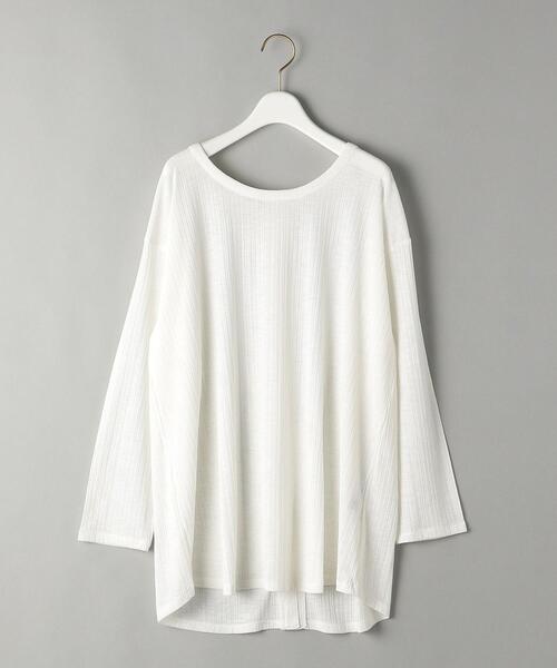 BEAUTY&YOUTH UNITED ARROWS（ビューティーアンドユースユナイテッドアローズ）の「by フロントボタンロングスリーブカットソー -2WAY-（Tシャツ/カットソー・レディース・ホワイト/ブラック・FREE）」の19枚目の写真