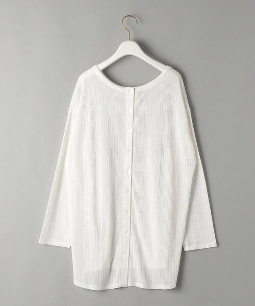 BEAUTY&YOUTH UNITED ARROWS（ビューティーアンドユースユナイテッドアローズ）の「by フロントボタンロングスリーブカットソー -2WAY-（Tシャツ/カットソー・レディース・ホワイト/ブラック・FREE）」の20枚目の写真