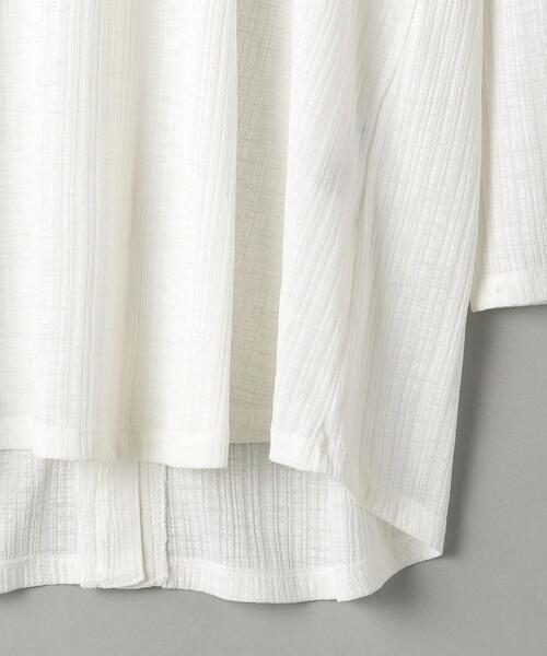 BEAUTY&YOUTH UNITED ARROWS（ビューティーアンドユースユナイテッドアローズ）の「by フロントボタンロングスリーブカットソー -2WAY-（Tシャツ/カットソー・レディース・ホワイト/ブラック・FREE）」の11枚目の写真
