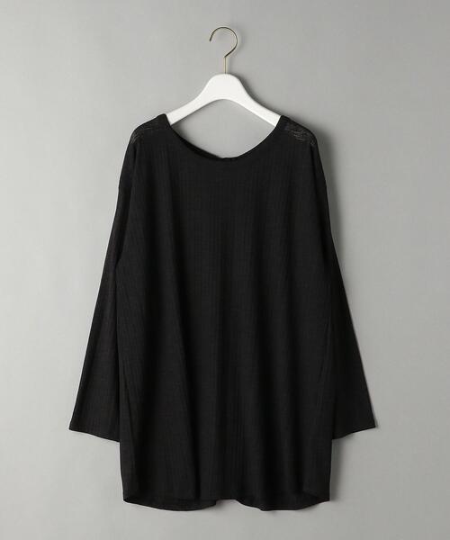 BEAUTY&YOUTH UNITED ARROWS（ビューティーアンドユースユナイテッドアローズ）の「by フロントボタンロングスリーブカットソー -2WAY-（Tシャツ/カットソー・レディース・ホワイト/ブラック・FREE）」の13枚目の写真