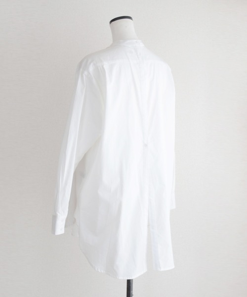 Marient（マリエント）の「バンドカラーシャツBL（シャツ/ブラウス・レディース・ホワイト/ベージュ/ライトグリーン・FREE）」の8枚目の写真