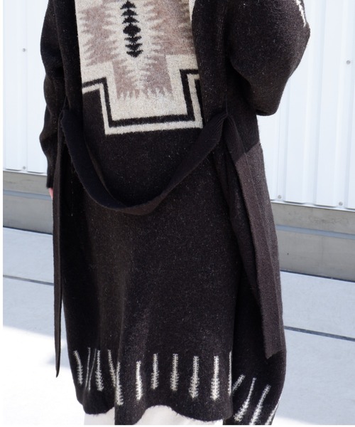 PENDLETON（ペンドルトン）の「PENDLETON/ペンドルトン SHAWL COLLAR CARDIGAN ショールカラーカーディガン　1575-6104（カーディガン/ボレロ・レディース・ホワイト/ブラック・FREE）」の15枚目の写真