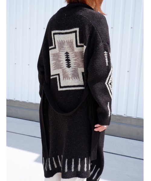 PENDLETON（ペンドルトン）の「PENDLETON/ペンドルトン SHAWL COLLAR CARDIGAN ショールカラーカーディガン　1575-6104（カーディガン/ボレロ・レディース・ホワイト/ブラック・FREE）」の12枚目の写真