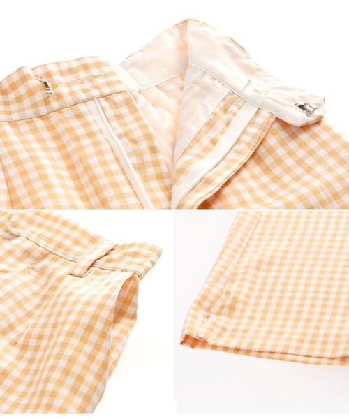 CHILLE（チル）の「ギンガムチェックストレートパンツ（その他パンツ・レディース・ブラック/オリーブ/オレンジ・S/M）」の15枚目の写真