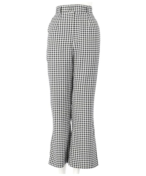 CHILLE（チル）の「ギンガムチェックストレートパンツ（その他パンツ・レディース・ブラック/オリーブ/オレンジ・S/M）」の16枚目の写真