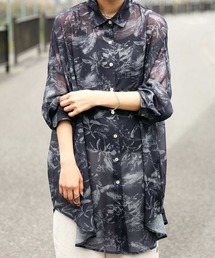 antiqua | シアーシャツ(シャツ/ブラウス)