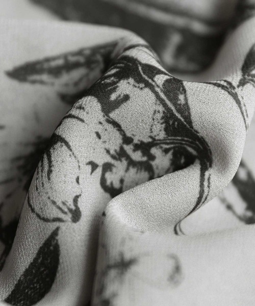 antiqua（アンティカ）の「シアーシャツ（シャツ/ブラウス・レディース・ネイビー/グレー・FREE）」の20枚目の写真