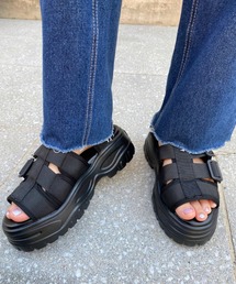 SPINNS | テープデザイン厚底サンダル(サンダル)