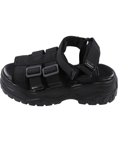 SPINNS（スピンズ）の「テープデザイン厚底サンダル（サンダル・レディース・ホワイト/ブラック・M/L/S）」の13枚目の写真