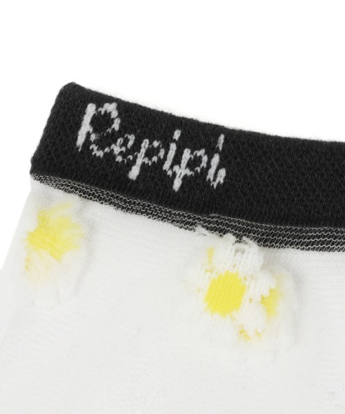 repipi armario(レピピ アルマリオ)の「マーガレットシースルーソックス(ソックス/靴下・キッズ・ブラック/ホワイト・FREE)」の4枚目の写真