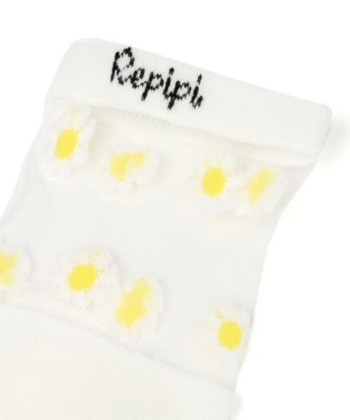 repipi armario(レピピ アルマリオ)の「マーガレットシースルーソックス(ソックス/靴下・キッズ・ブラック/ホワイト・FREE)」の7枚目の写真