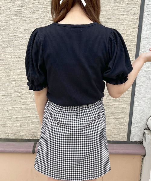 apres jour（アプレジュール）の「リブパフちびロゴTシャツ【ZOZOTOWN限定アイテム】（Tシャツ/カットソー・レディース・アイボリー/ブラック/ピンク・フリー/X-LARGE）」の13枚目の写真