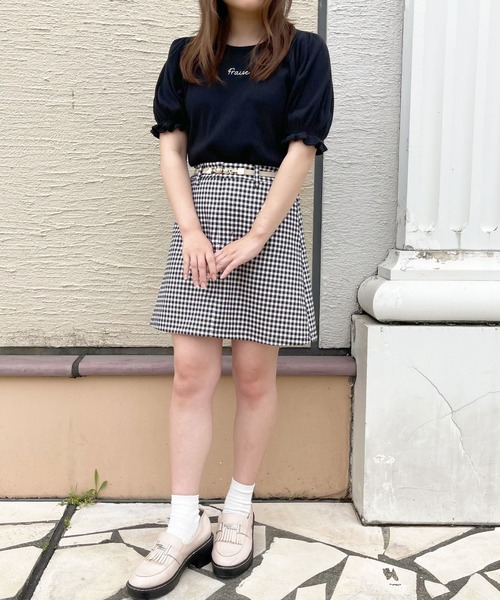 apres jour（アプレジュール）の「リブパフちびロゴTシャツ【ZOZOTOWN限定アイテム】（Tシャツ/カットソー・レディース・アイボリー/ブラック/ピンク・フリー/X-LARGE）」の15枚目の写真