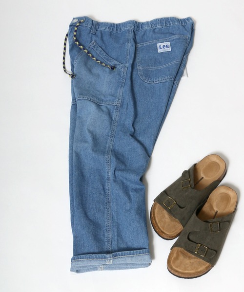 Lee（リー）の「Lee/リー DUNGAREESダンガリーズ イージー クロップド ベイカーパンツ（その他パンツ・メンズ・ホワイト/ブラック/ベージュ/オリーブ/インディゴブルー/ライトインディゴブルー/ブルー系その他・S/M/L/XL）」の6枚目の写真