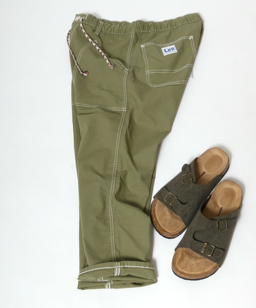 Lee（リー）の「Lee/リー DUNGAREESダンガリーズ イージー クロップド ベイカーパンツ（その他パンツ・メンズ・ホワイト/ブラック/ベージュ/オリーブ/インディゴブルー/ライトインディゴブルー/ブルー系その他・S/M/L/XL）」の4枚目の写真
