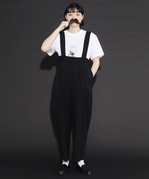 I am I in fact...（アイアムアイインファクト）の「●SMALL MUSTACHE プリント半袖Ｔシャツ（Tシャツ/カットソー・レディース・ホワイト・FREE）」の11枚目の写真