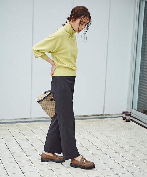 N.（N. Natural Beauty Basic）（エヌエヌナチュラルビューティーベーシック）の「◆トラックソールビット付ローファー（ローファー・レディース・ブラック/ブラウン・23.5/24.5）」の21枚目の写真