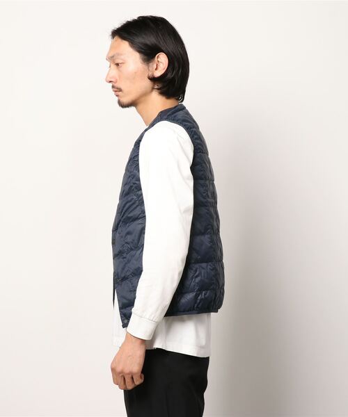 NAVY(ネイビー)の「インナーダウンベスト(ベスト・メンズ・ブラック/ネイビー/グレー・M/L/XL)」の4枚目の写真