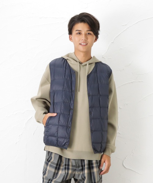 NAVY(ネイビー)の「インナーダウンベスト(ベスト・メンズ・ブラック/ネイビー/グレー・M/L/XL)」の1枚目の写真
