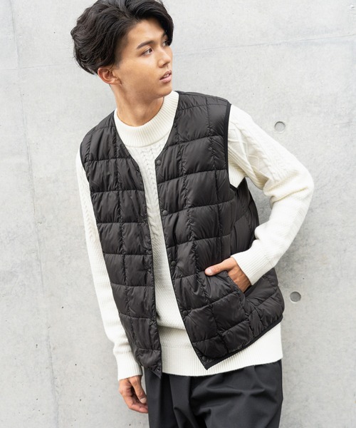 NAVY(ネイビー)の「インナーダウンベスト(ベスト・メンズ・ブラック/ネイビー/グレー・M/L/XL)」の2枚目の写真