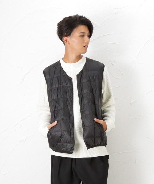NAVY(ネイビー)の「インナーダウンベスト(ベスト・メンズ・ブラック/ネイビー/グレー・M/L/XL)」の18枚目の写真